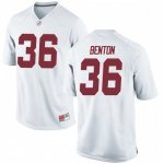 Men's Alabama Crimson Tide #36 Markail Benton White Game NCAA College Football Jersey 2403KGXV2